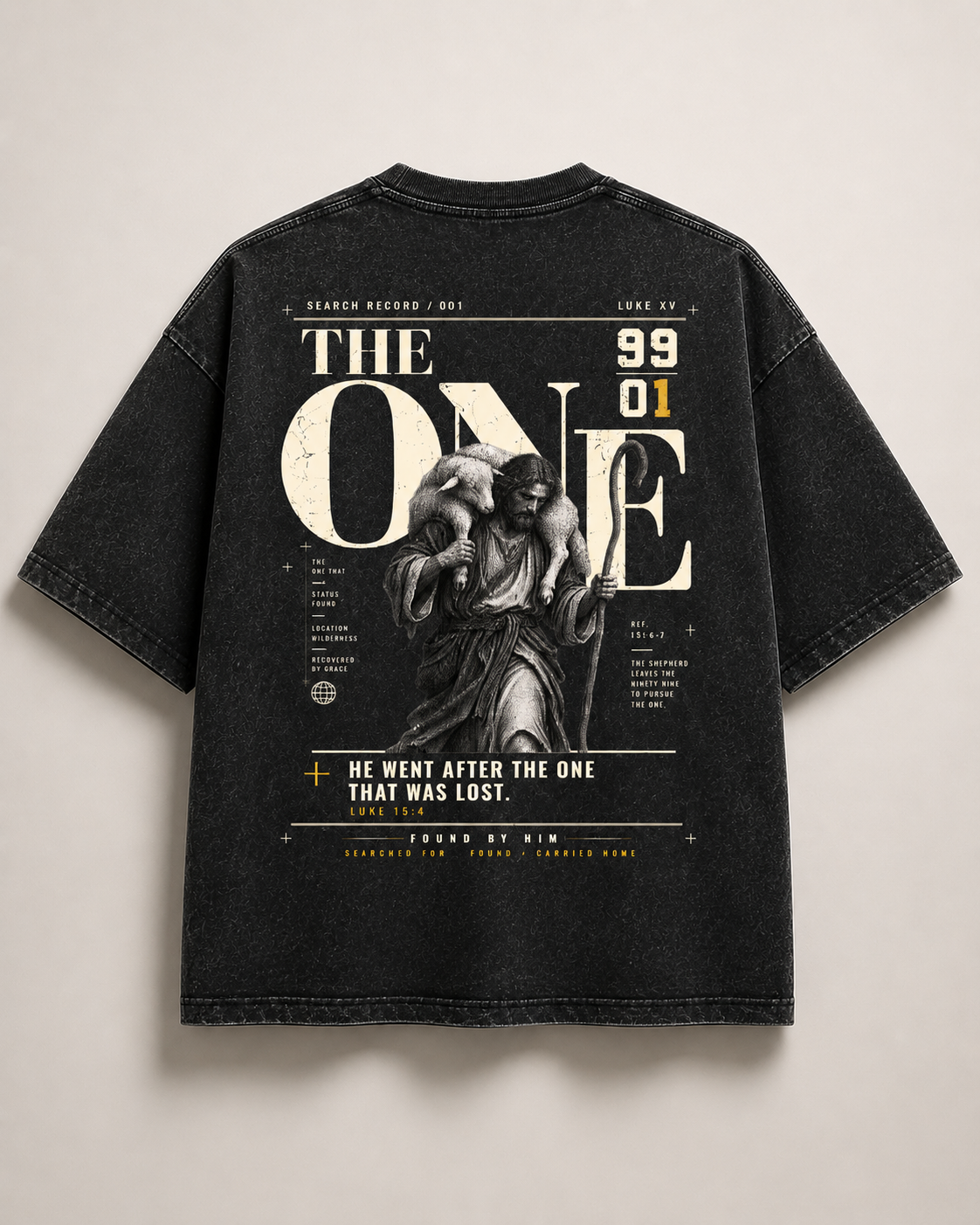 THE ONE - Snow Washed Oversized Tee
