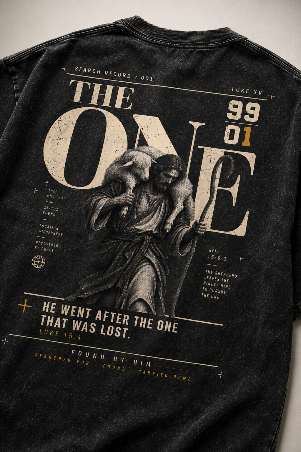 THE ONE - Snow Washed Oversized Tee