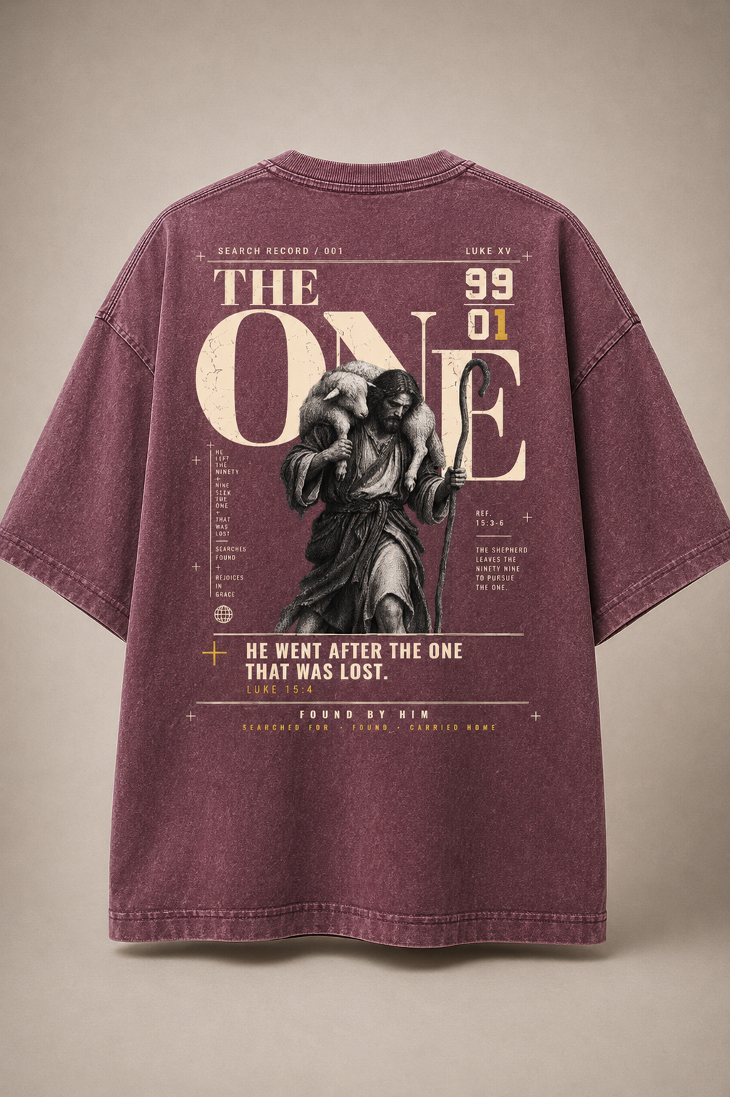 THE ONE - Snow Washed Oversized Tee