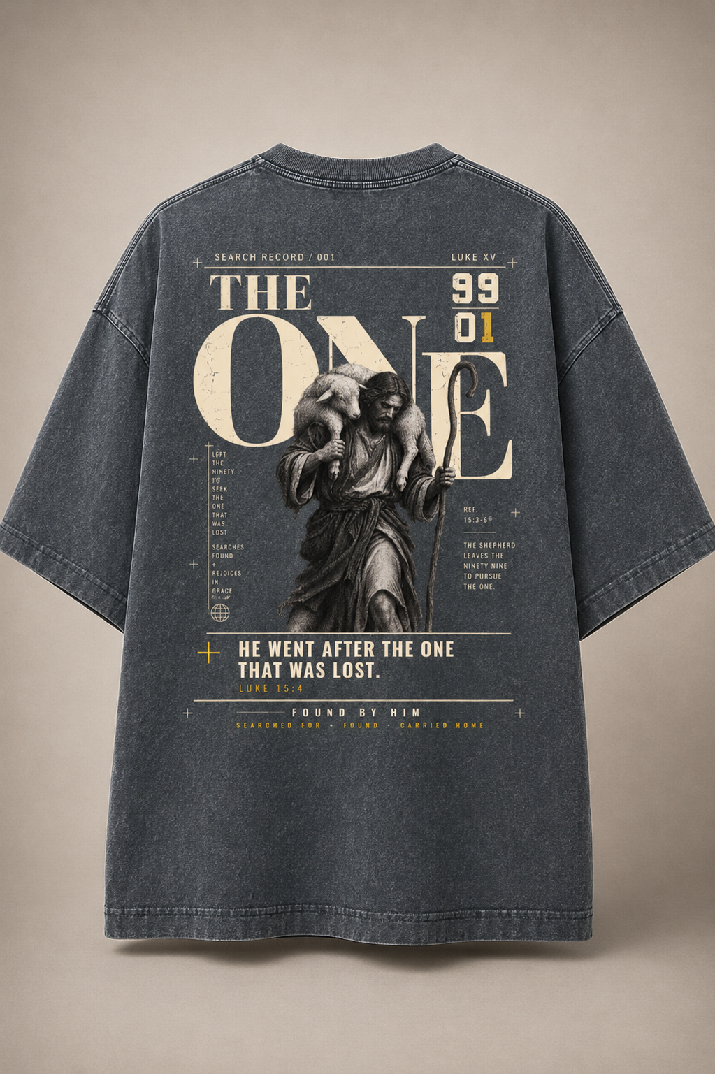 THE ONE - Snow Washed Oversized Tee