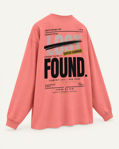 FOUND - Oversized Unisex Long Sleeve T-Shirt