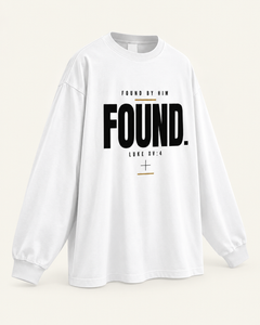 FOUND - Oversized Unisex Long Sleeve T-Shirt