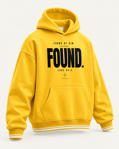 FOUND - Unisex Oversized Color Block Fleece Hoodie