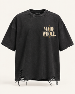 MADE WHOLE - Snow Washed Raw-Hem Tee