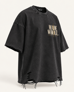 MADE WHOLE - Snow Washed Raw-Hem Tee
