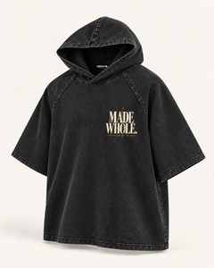 MADE WHOLE - Snow Washed Hooded Boxy T-Shirt
