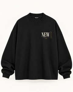 NEW CREATION - Knitted Round Neck Oversize Sweatshirt