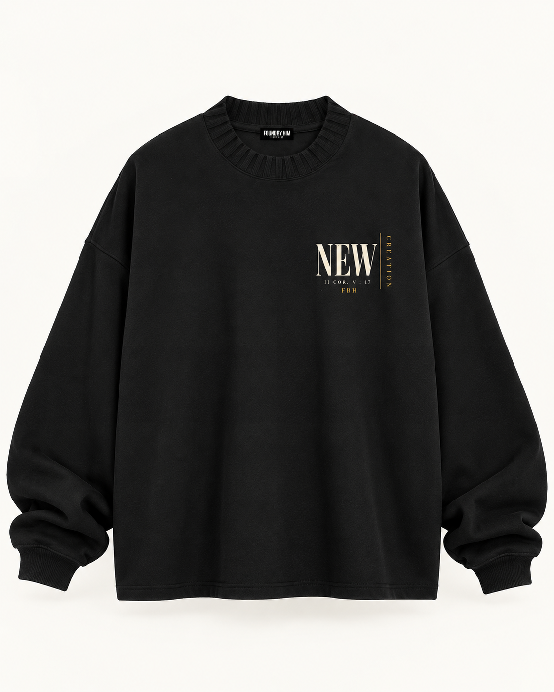 NEW CREATION - Knitted Round Neck Oversize Sweatshirt