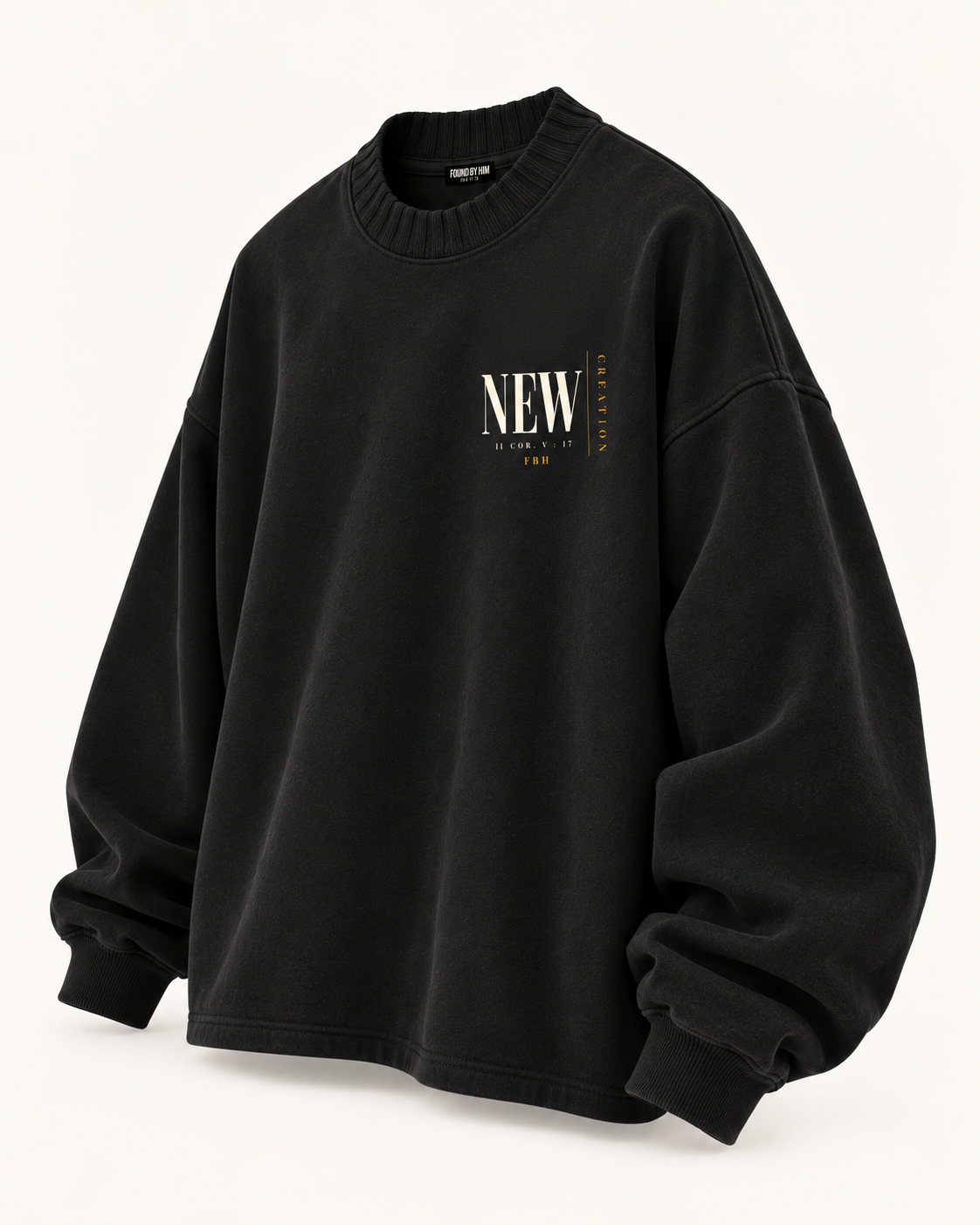 NEW CREATION - Knitted Round Neck Oversize Sweatshirt