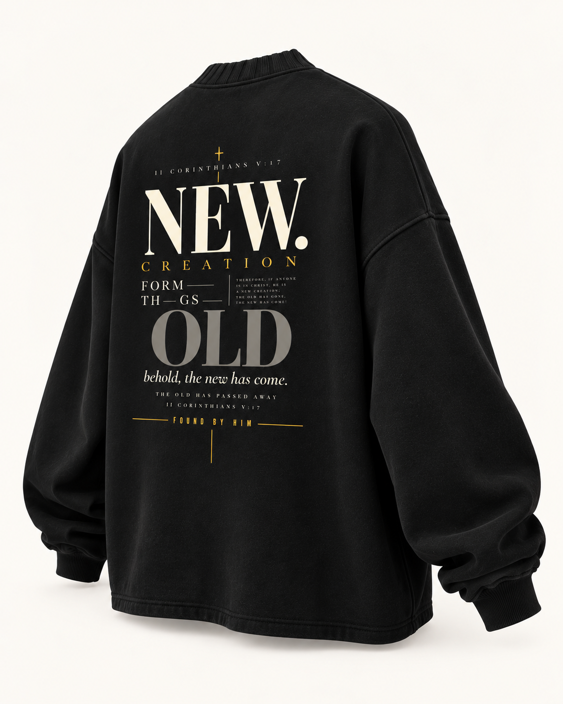 NEW CREATION - Knitted Round Neck Oversize Sweatshirt