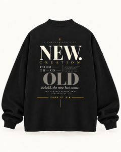 NEW CREATION - Knitted Round Neck Oversize Sweatshirt