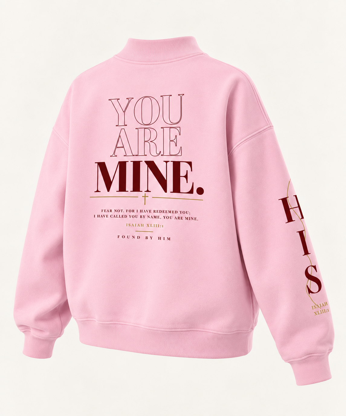 BELOVED - Women Essential Fleece Mock-Neck Crew Sweatshirt