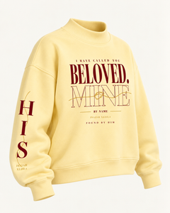 BELOVED - Women Essential Fleece Mock-Neck Crew Sweatshirt