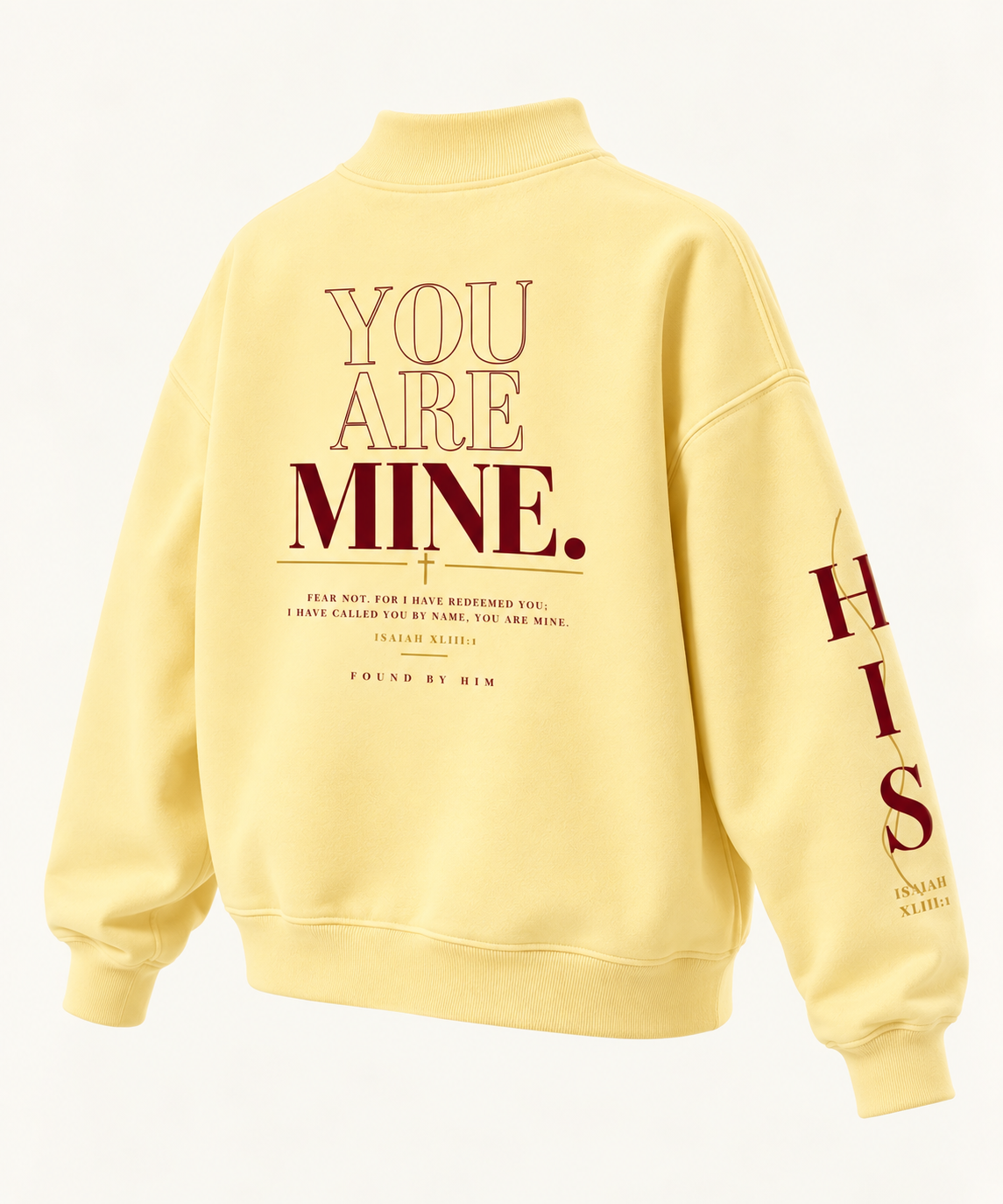 BELOVED - Women Essential Fleece Mock-Neck Crew Sweatshirt