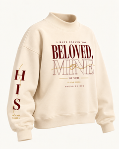 BELOVED - Women Essential Fleece Mock-Neck Crew Sweatshirt
