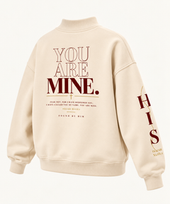 BELOVED - Women Essential Fleece Mock-Neck Crew Sweatshirt
