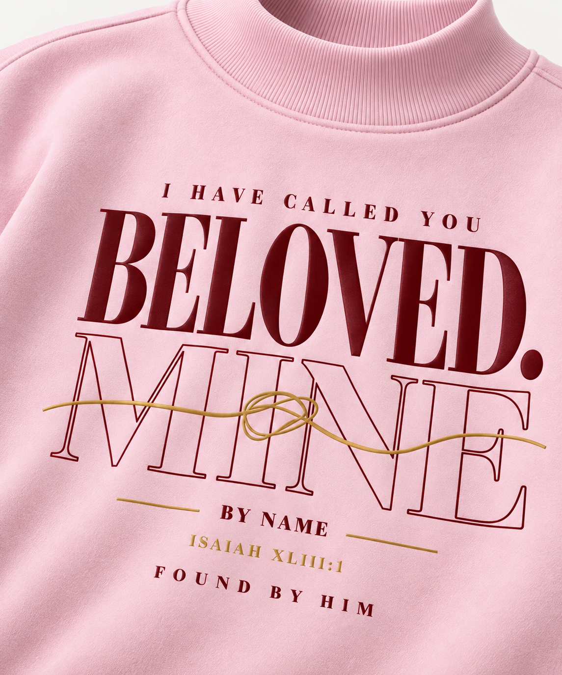 BELOVED - Women Essential Fleece Mock-Neck Crew Sweatshirt