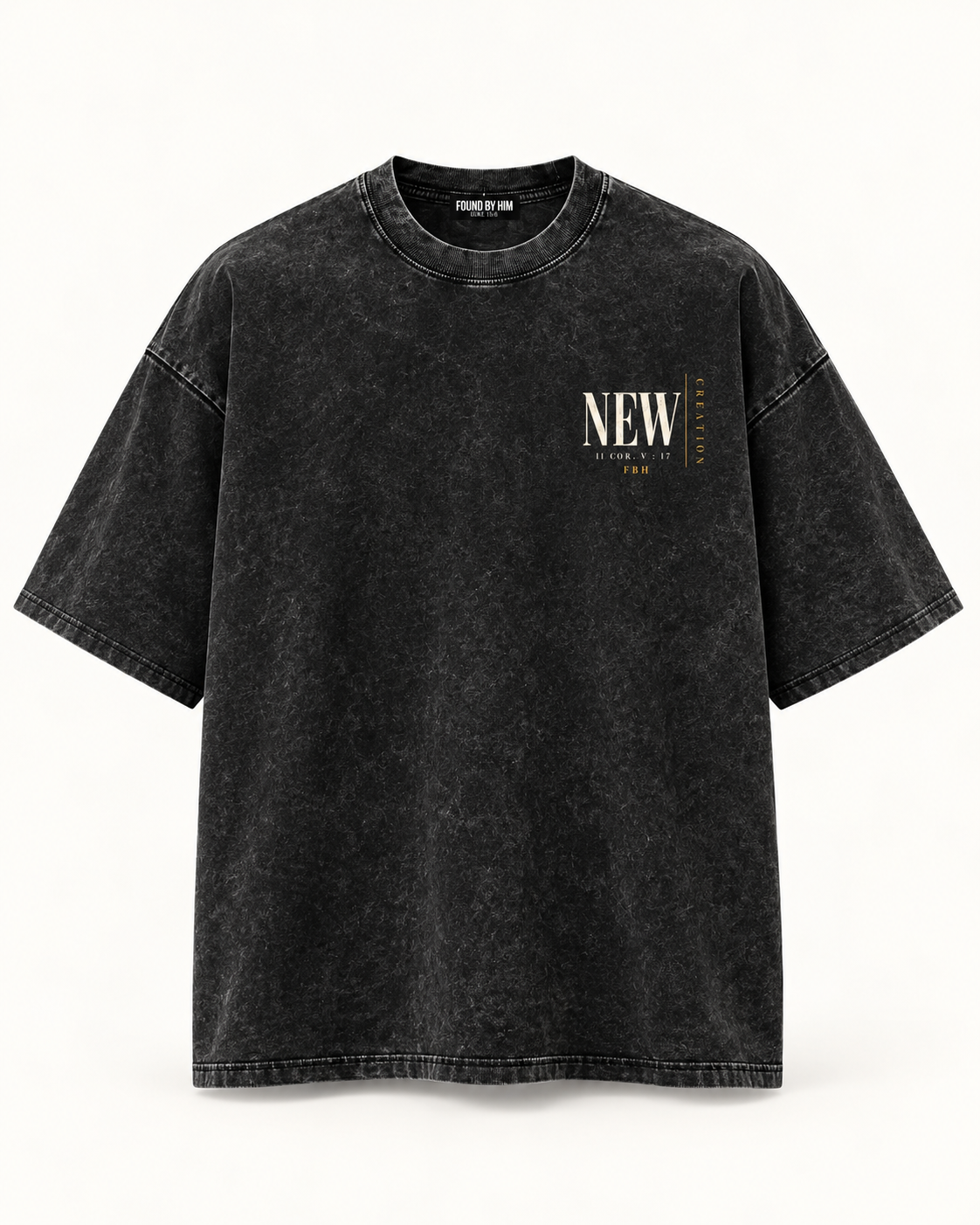 NEW CREATION - Snow Washed Oversized Cotton T-Shirt