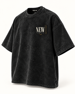 NEW CREATION - Snow Washed Oversized Cotton T-Shirt