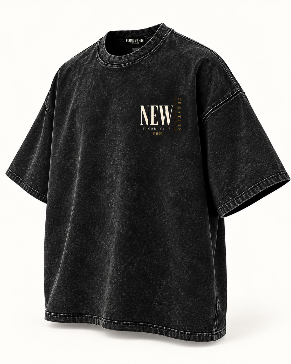 NEW CREATION - Snow Washed Oversized Cotton T-Shirt