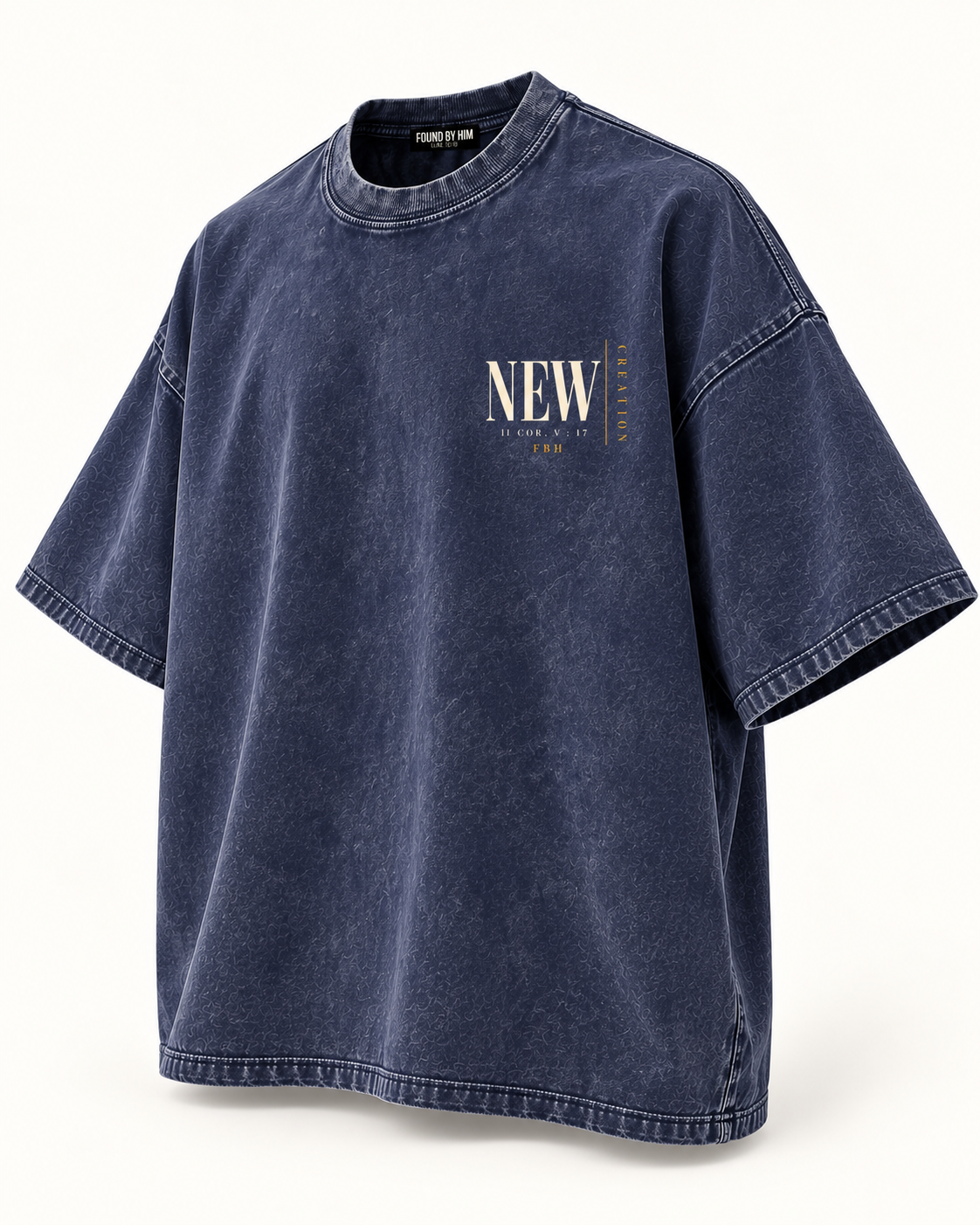 NEW CREATION - Snow Washed Oversized Cotton T-Shirt