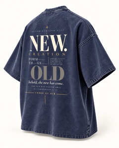 NEW CREATION - Snow Washed Oversized Cotton T-Shirt