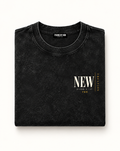 NEW CREATION - Snow Washed Oversized Cotton T-Shirt