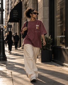 THE ONE - Snow Washed Oversized Tee