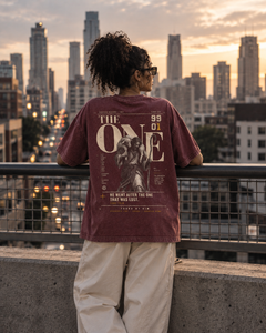 THE ONE - Snow Washed Oversized Tee
