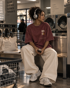 THE ONE - Snow Washed Oversized Tee
