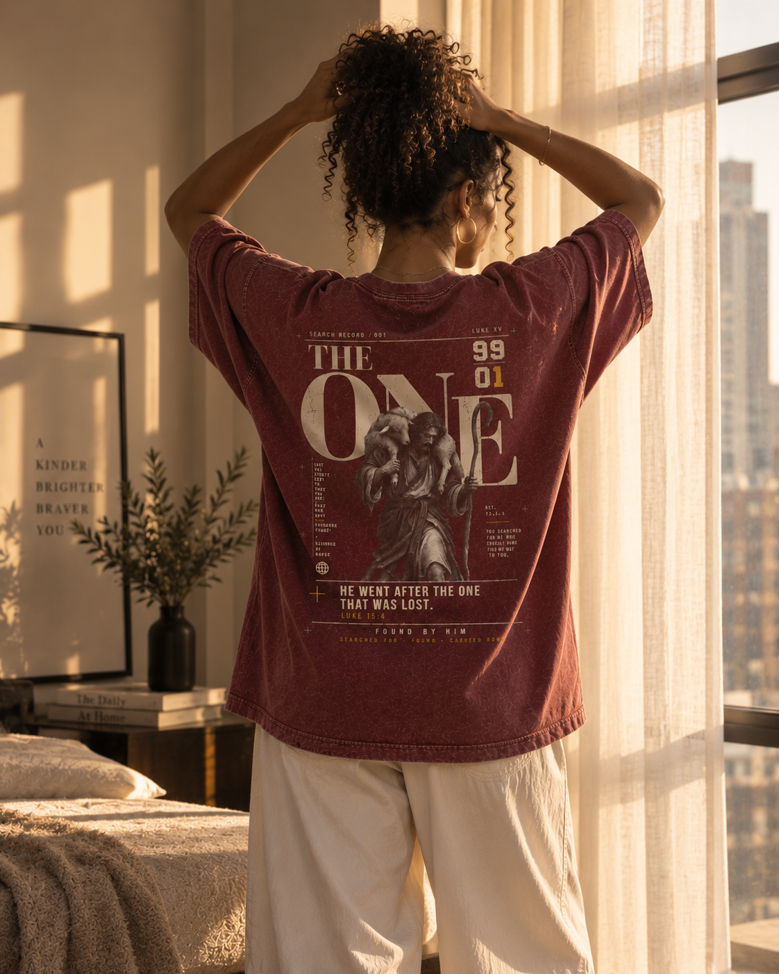 THE ONE - Snow Washed Oversized Tee