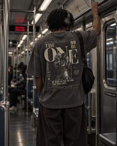 THE ONE - Snow Washed Oversized Tee
