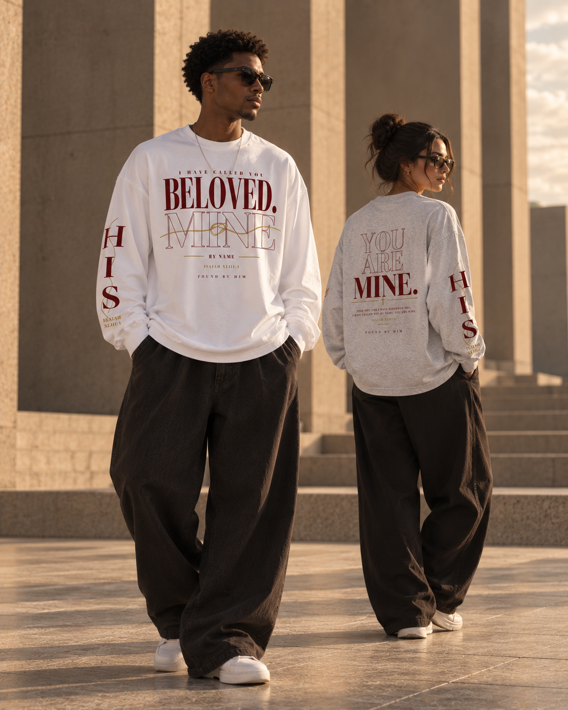 BELOVED - Oversized Unisex Long Sleeve T-Shirt