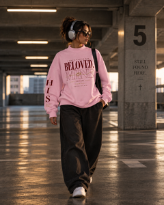 BELOVED - Women Essential Fleece Mock-Neck Crew Sweatshirt