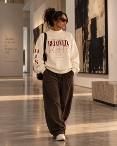 BELOVED - Women Essential Fleece Mock-Neck Crew Sweatshirt
