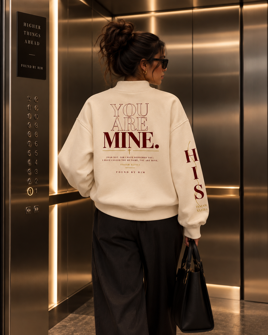 BELOVED - Women Essential Fleece Mock-Neck Crew Sweatshirt