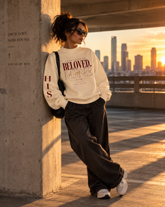 BELOVED - Women Essential Fleece Mock-Neck Crew Sweatshirt