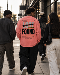 FOUND - Oversized Unisex Long Sleeve T-Shirt