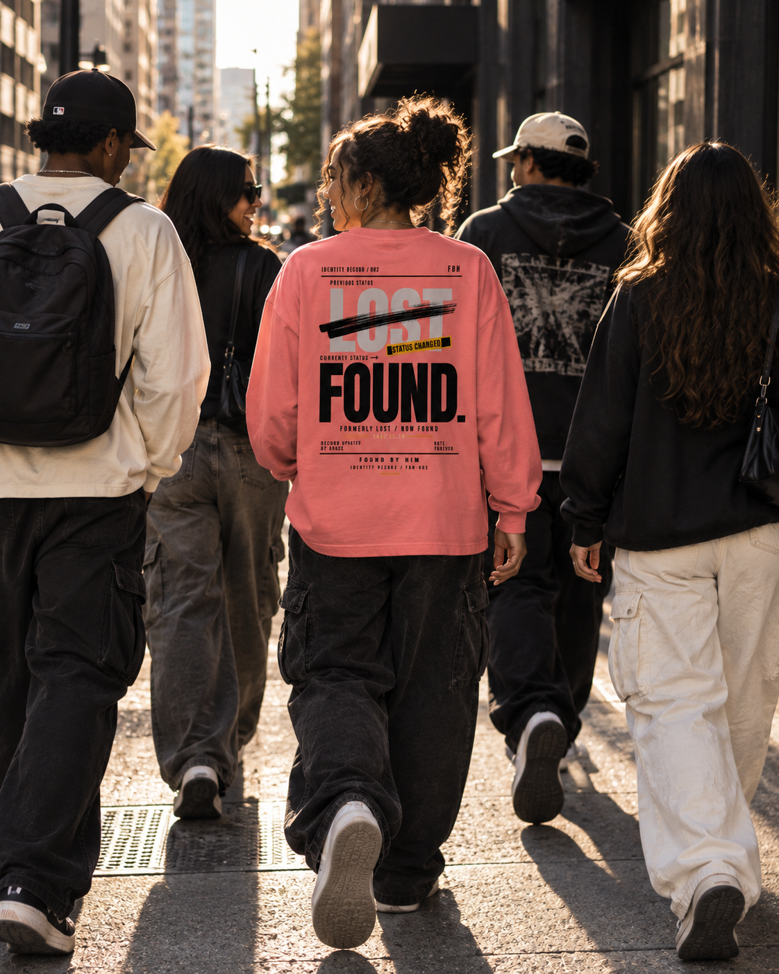 FOUND - Oversized Unisex Long Sleeve T-Shirt