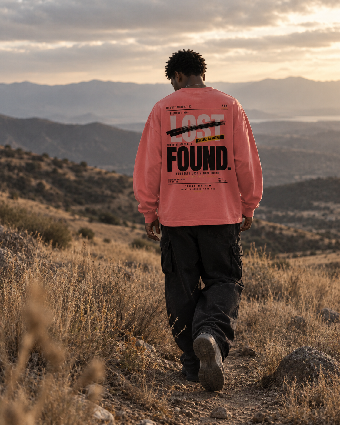 FOUND - Oversized Unisex Long Sleeve T-Shirt
