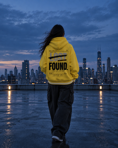 FOUND - Unisex Oversized Color Block Fleece Hoodie