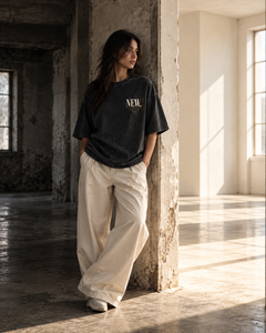 NEW CREATION - Snow Washed Oversized Cotton T-Shirt