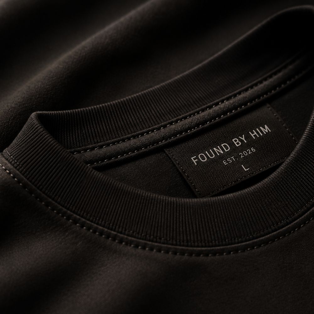 Found By Him premium garment detail